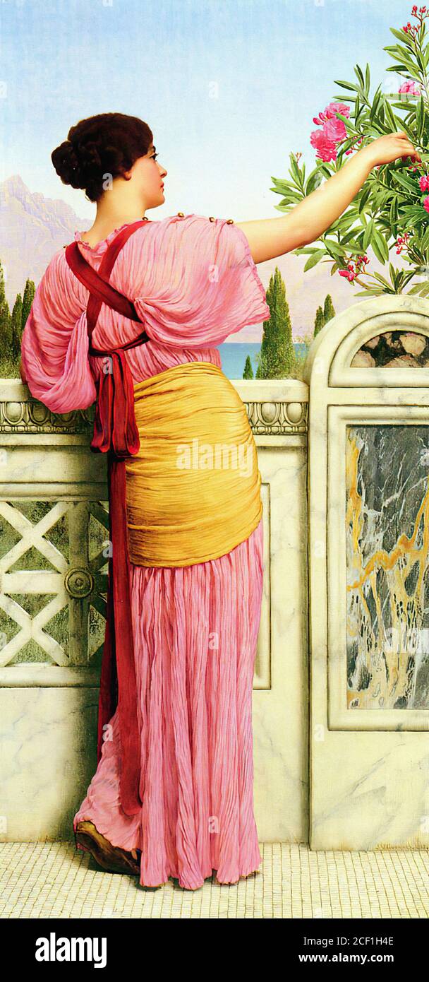 Godward John William - a Choice Blossom - British School - 19 ° secolo Foto Stock