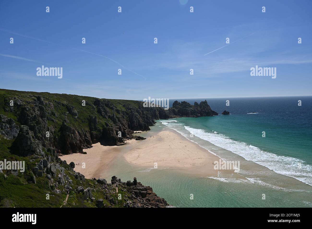 cornovaglia in estate - sulla spiaggia Foto Stock