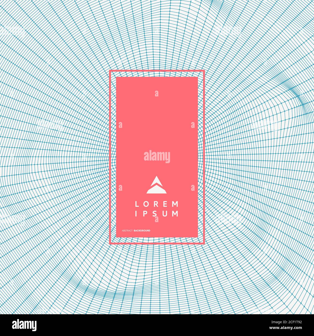 Abstract la scienza o la tecnologia dello sfondo. Graphic design. Illustrazione di rete. 3D la superficie della griglia. Illustrazione Vettoriale