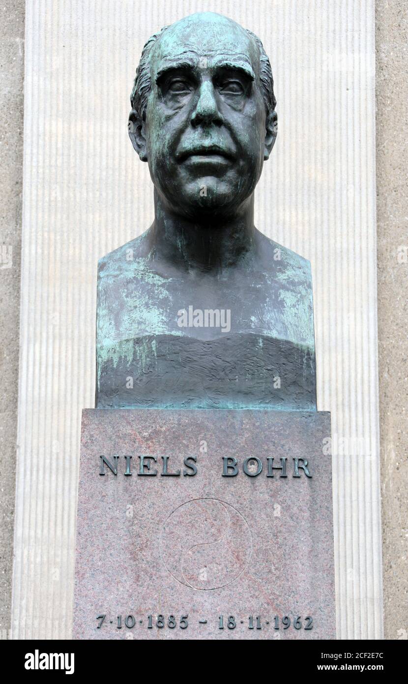 Vincitore del Premio Nobel Niels Bohr all'Università di Copenaghen Foto Stock