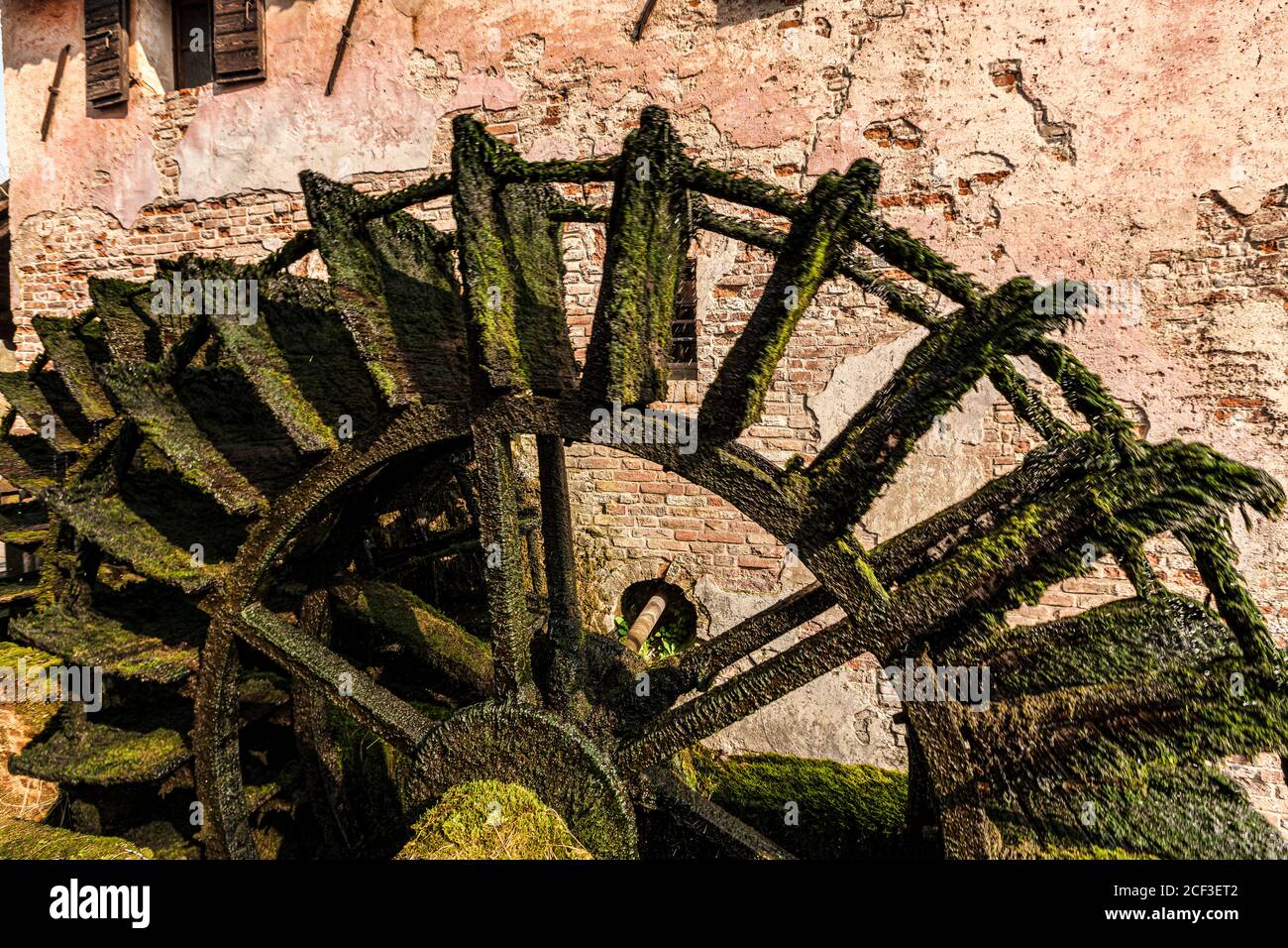 Italia Veneto Quinto di Treviso - Parco Naturale del Fiume Sile - Oasi di Cervara - Mulino Foto Stock