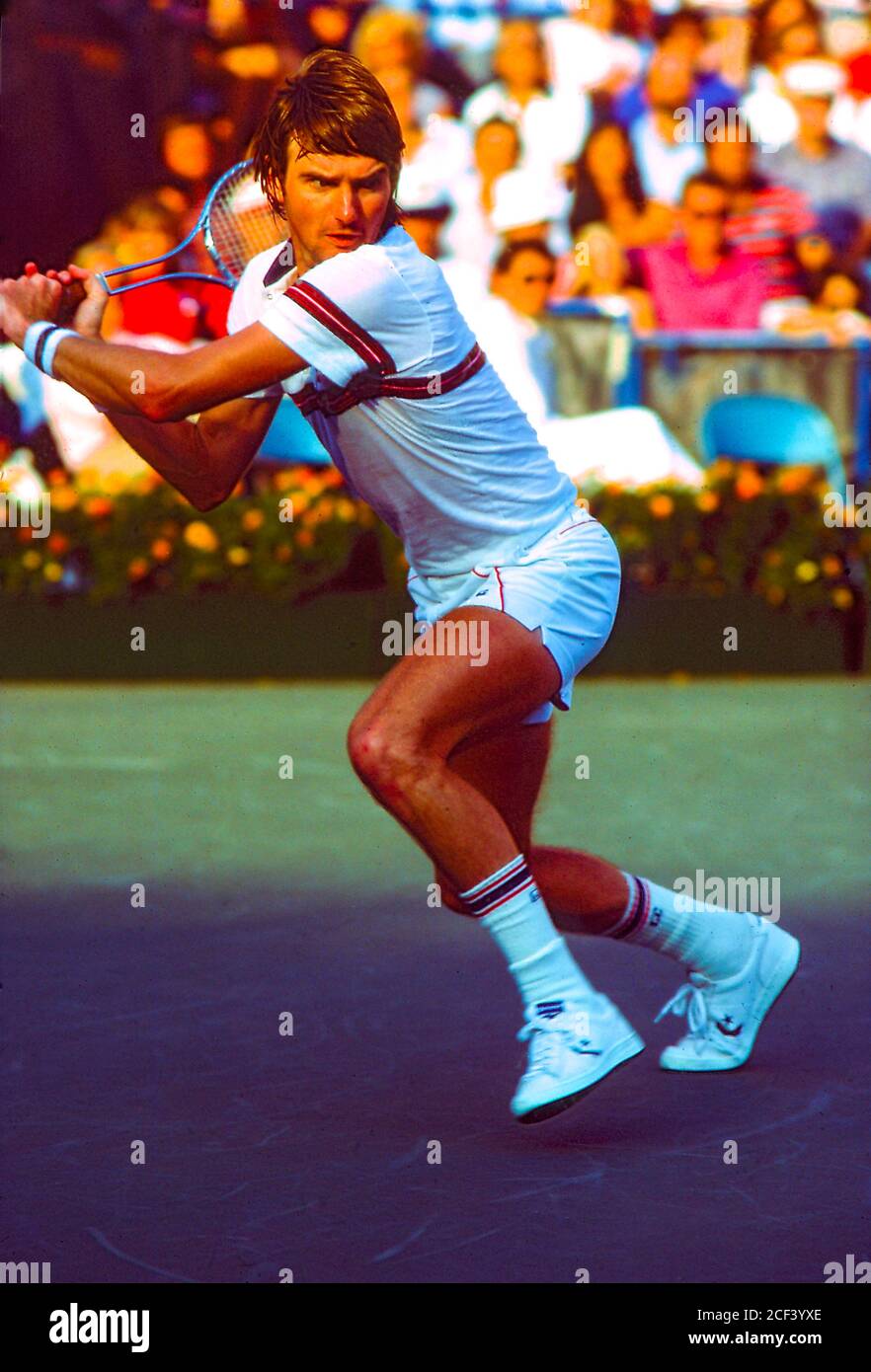Jimmy Connors (USA) in gara al US Open Tennis 1982. Foto Stock