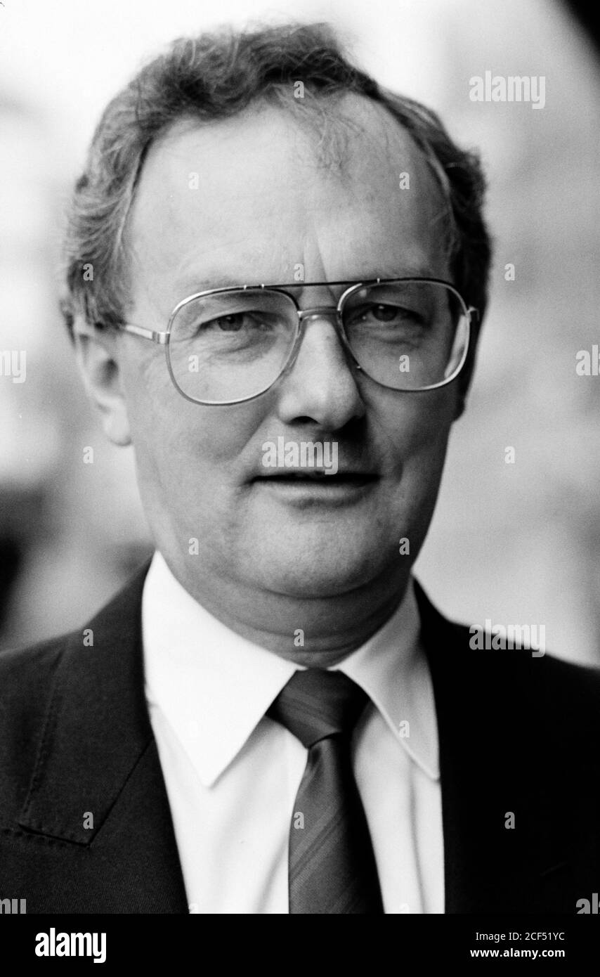 Hector Mackenzie della Conferenza dei dipendenti del Servizio sanitario (COHSE, UNISON) al Royal Scot Hotel, King’s Cross. 28 novembre 1991. Foto: Neil Turner Foto Stock