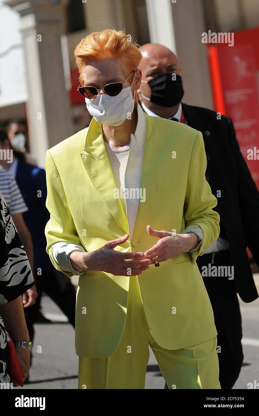 Venezia, Lazio, ITALIA. 3 Settembre 2020. 02/09/2020 Venezia, 77th Venice International Film Festival, in Picture: Tilda Swinton Credit: Fabio Sasso/ZUMA Wire/Alamy Live News Foto Stock