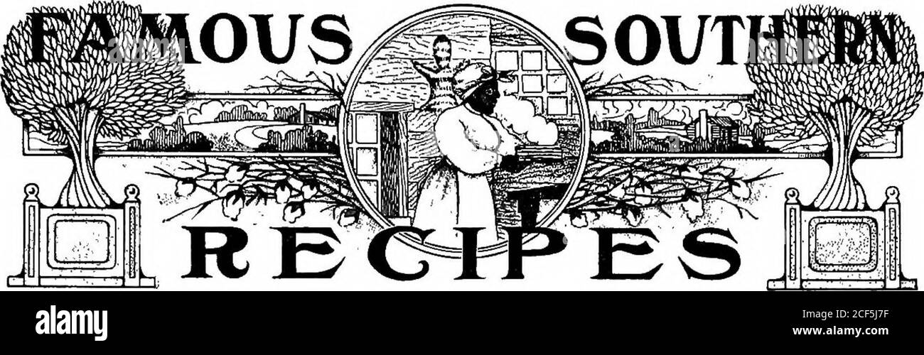 . Il libro di cuoco di scienza domestica standard. Pasta rigida. Arrotolare ys di un pollice spesso, tagliato in strisce 5 pollici di lunghezza e %di un pollice largo, e cuocere a un marrone dorato in un forno molto caldo, in circa dieci minuti. Due o 4 anelli tagliati dal pastore cotto con le strisce appare piacevole con le fragole del formaggio che li attraversano. 859. WAFFLE. Prendere 1 pinta di latte acido, 3 cucchiai di burro fuso, 3 uova, sbattute separatamente, 1 cucchiaino di soda, sciolto in acqua tiepida, aggiungere un po' di sale e aggiungere la farina a sufficienza per far impastare l'impasto. Cuocere al forno con i ferri da stiro. I ferri da stiro dovrebbero essere veryhot, bene Foto Stock