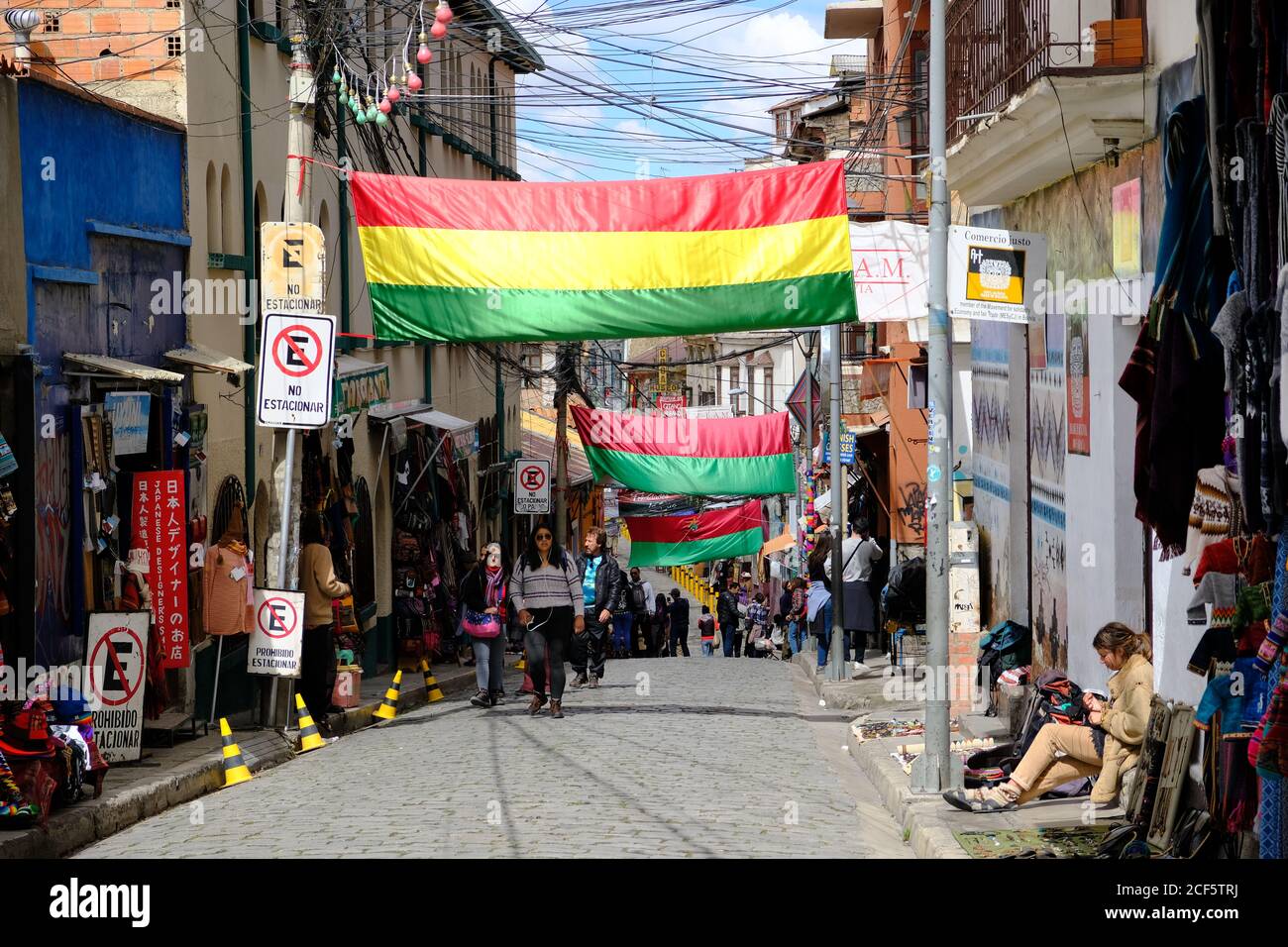 Bolivia la Paz - il mercato delle streghe - Mercado de las Brujas Foto Stock