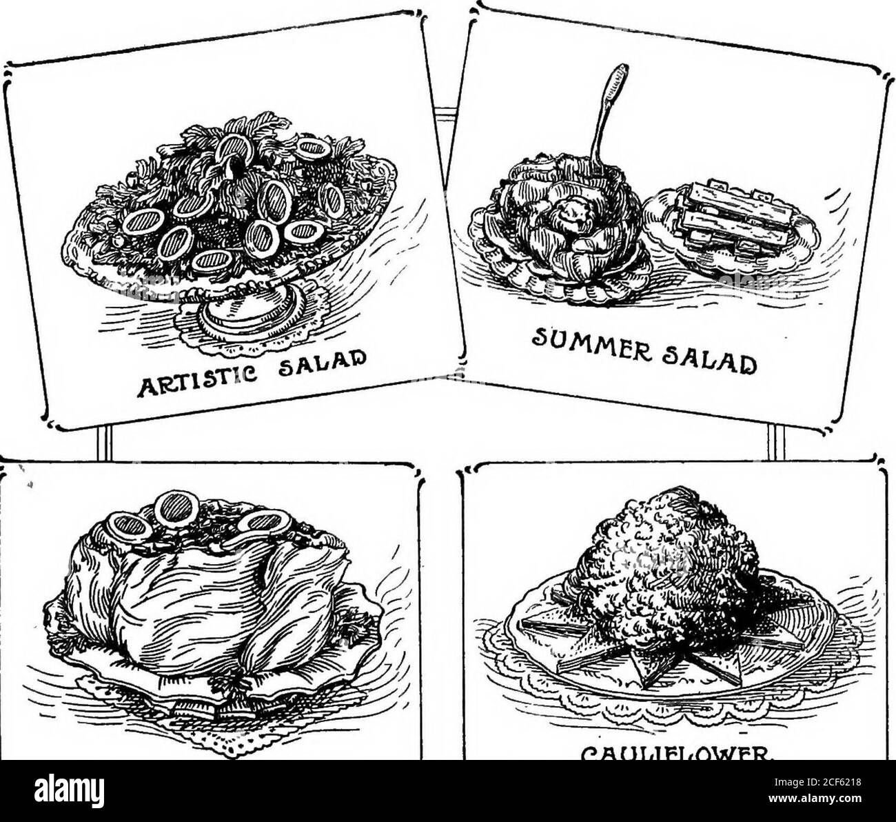 . Il libro cuoco di scienza nazionale standard. Tali composti seguono: 430. MAITRE DHOTEL BURRO. Tritare 1 cucchiaino di prezzemolo, 1 cucchiaino di dragoncello, 1 di chervilfine e mescolare con 1 oz. Di burro; 1 cucchiaino di succo di limone e un pizzico di sale e pepe. Tenere su ghiaccio. 431. BURRO DI ARAGOSTA. Prendere l'arrosto bollito (uova) e corallo di un'aragosta. Lavare e asciugare, libbra in un mortaio e lavorare in una pasta con doppio quantitativo di burro. Strofinare il setaccio fine e mantenerlo in luogo fresco. Lo stesso vale per i gamberetti bolliti e le acciughe. Il burro può anche essere lavorato in pasta con succo di limone, formaggio grattugiato, con papr Foto Stock