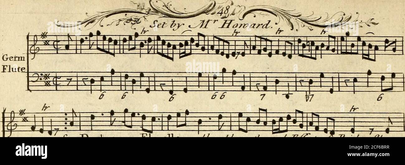 . Amaryllis : consiste di canzoni che sono più apprezzate per la composizione e la delicatezza, e cantate nei teatri pubblici o nei giardini. 7** e ^zq IT, 2 -T £ <T»* N. * fe^l-r LrffjirJ.FJ^f ^^ 3 & a^ /tlv/ccr J3i<?vm A-cj: J^cw/t^ d/ji-/M*,t4/id 21?y/if /i/tca-^/ J.I./J/ J.I. /i/T/ J.I. /T/£/ J.I. /J/ J.F. ^ireund Her°Peivo?i /oind,TV/ide jpof/cfi errj/ 7 irate rare7j reiue/dinker f/l/nd, w £4 ? t^f Tluto. N.? J<w {hntiUtui //at/re (/ia//njJitc/i prime Z)e/ia/ift tinjoart, Hew fi/c/rt/ie ^PFA/i Chi in /iu (7rmjfan j/iare Aer Fira/II Ziearc, g Foto Stock