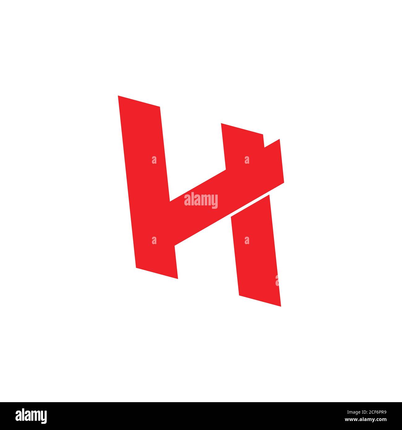letter vh vettore di logo a linea geometrica semplice Illustrazione Vettoriale