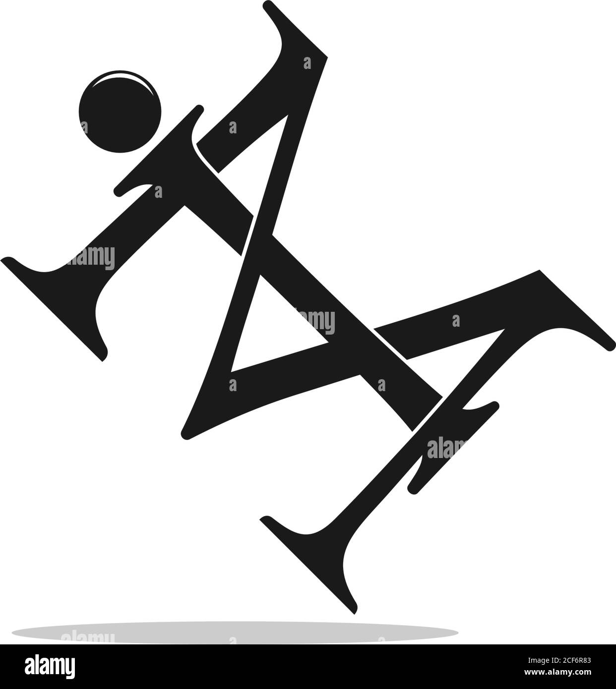Lettera im legata la sovrapposizione di moda vettore logo Illustrazione Vettoriale