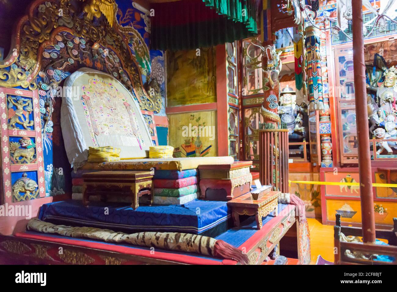 ULAANBAATAR, MONGOLIA - Tempio dei lama di Choijin, un famoso luogo turistico di Ulaanbaatar, Mongolia. Foto Stock