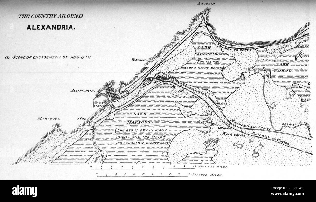 Guerra anglo-egiziana del 1882 Foto Stock