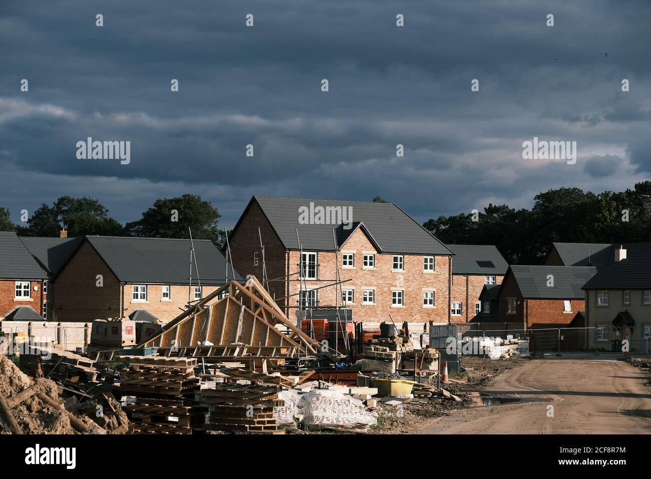 Cantiere - edificio Foto Stock