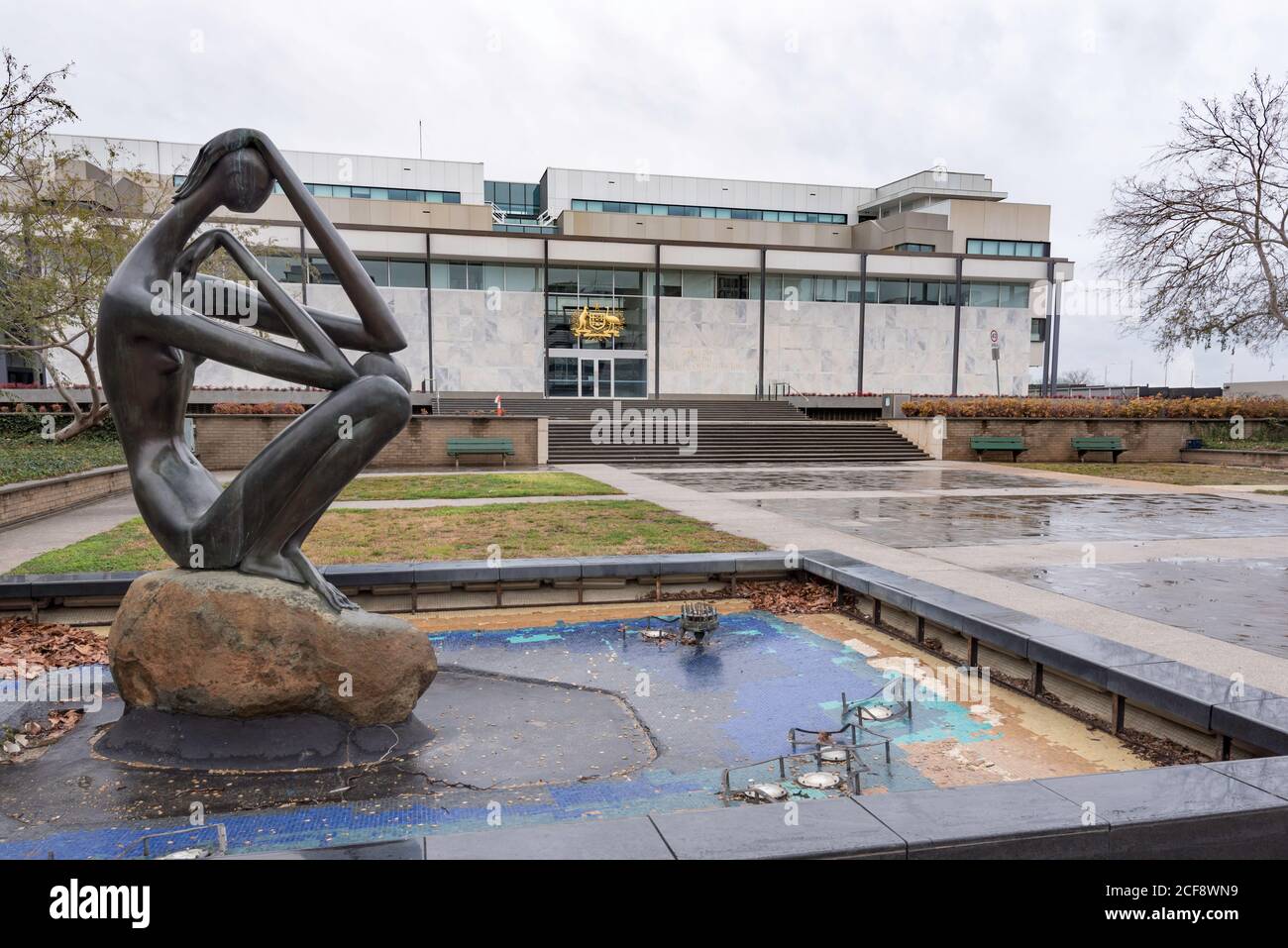 Gli anni '60 (1963) costruirono L'ACT Supreme Court a Canberra, Australian Capital Territory (ACT) Australia Foto Stock