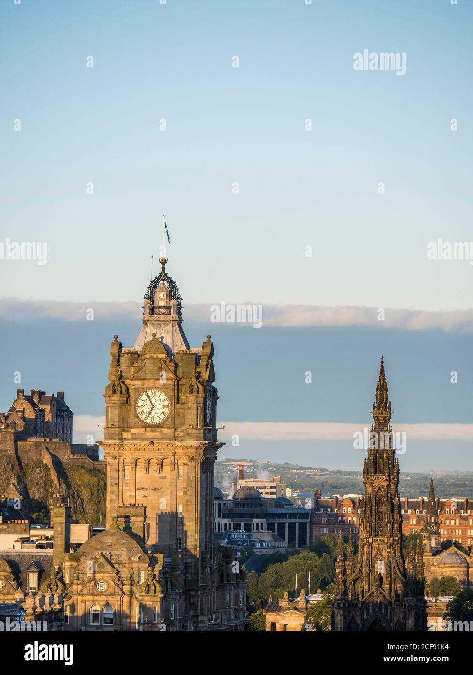 The Balmoral, Clock Tower, Hotel, Edimburgo, Scozia, Regno Unito, GB. Foto Stock