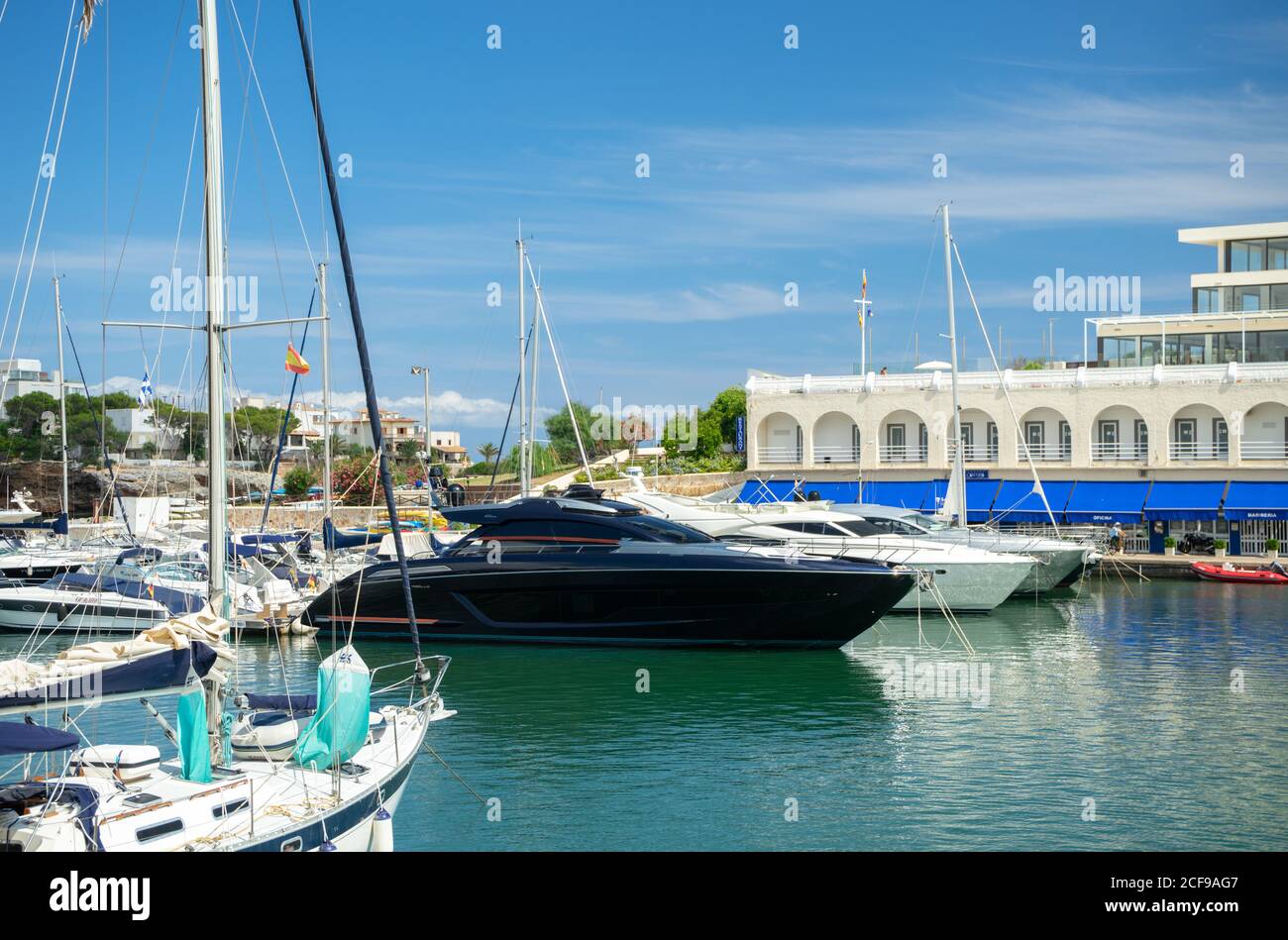 MALLORCA, SPAGNA - 17 luglio 2020: Mallorca, Spagna - 17 LUGLIO 2020. Porto Cristo, chiamato anche Port de Manacor o es Port, è un bel posto sulla lingua spagnola Foto Stock