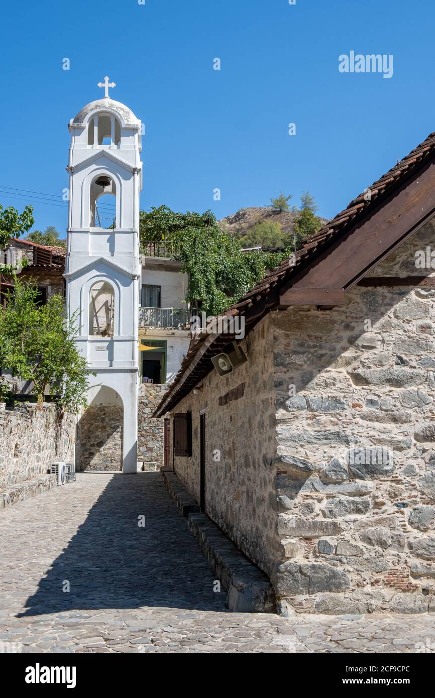 Chiesa cristiana ortodossa bizantina. Palachori villaggio Cipro Foto Stock