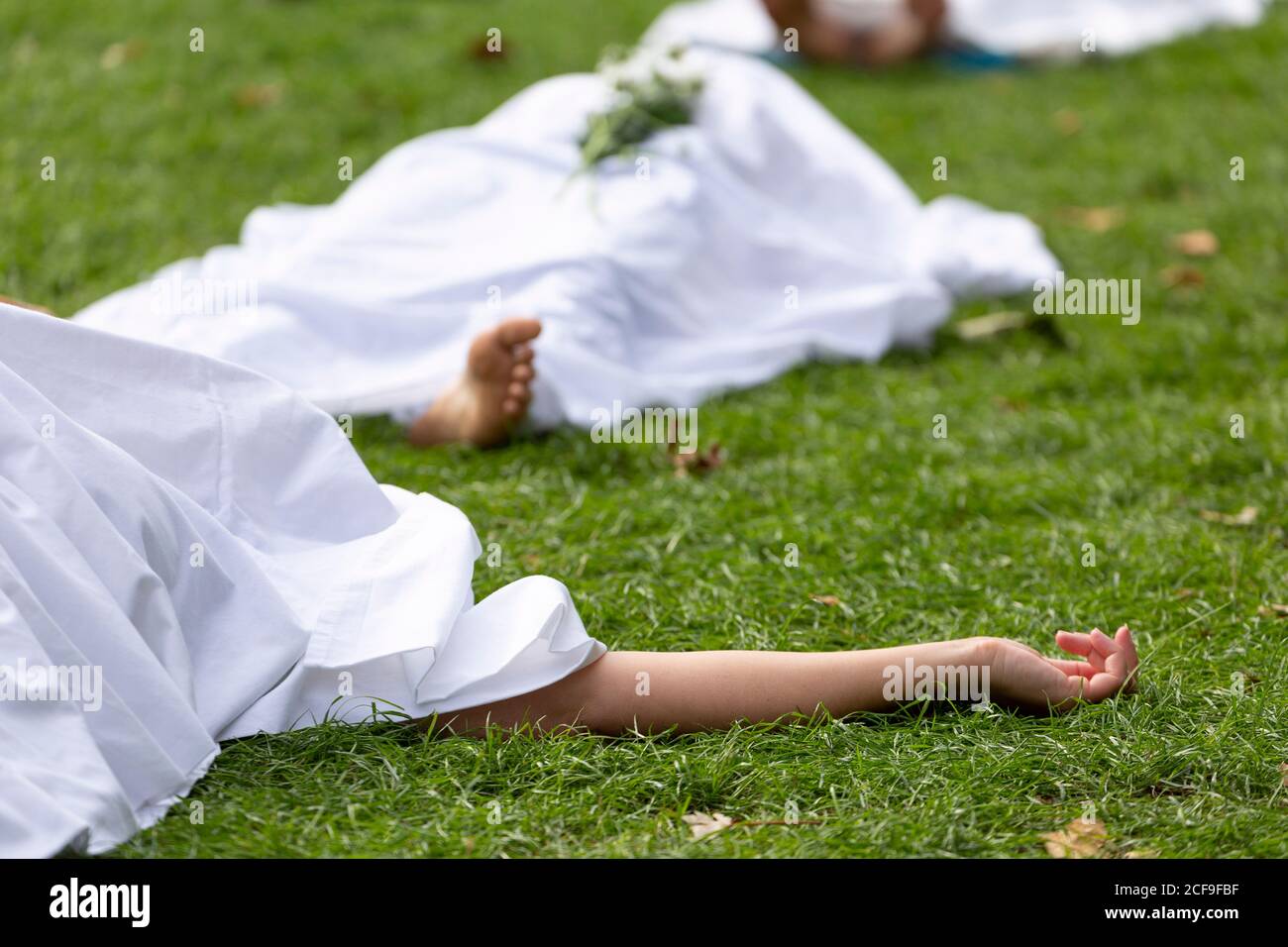 Dottore per la dimostrazione della ribellione dell'estinzione "corpi climatici", Parliament Square, Londra, 2 settembre 2020 Foto Stock