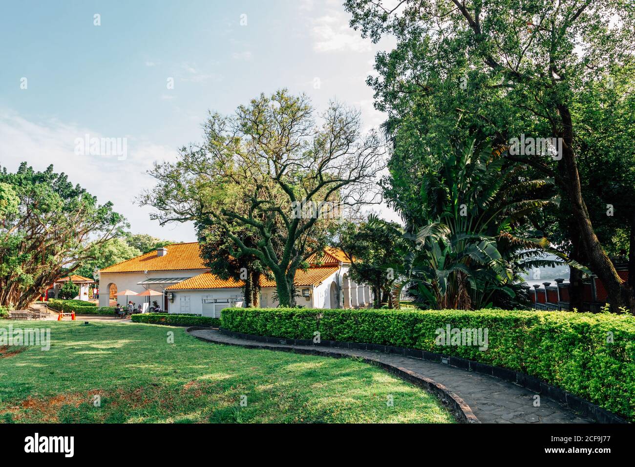 Residenza degli ufficiali doganali di Tamsui a New Taipei City, Taiwan Foto Stock