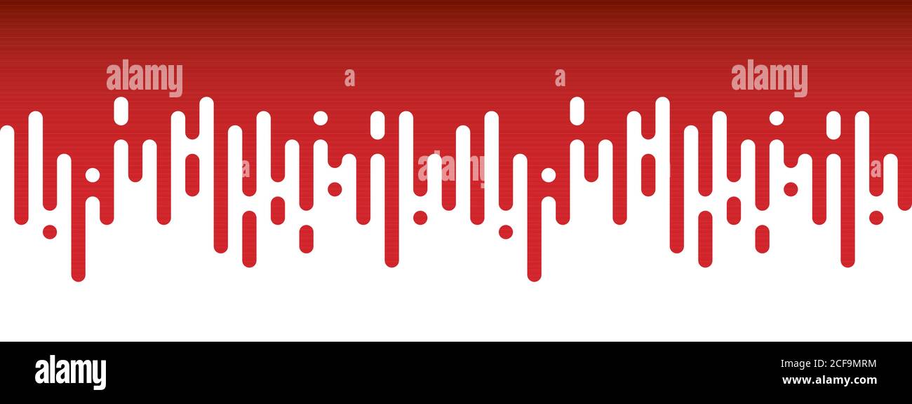 Gocciolamento rosso di sangue o transizione della vernice. Effetto mezzitoni. Semplice illustrazione vettoriale piatta Illustrazione Vettoriale