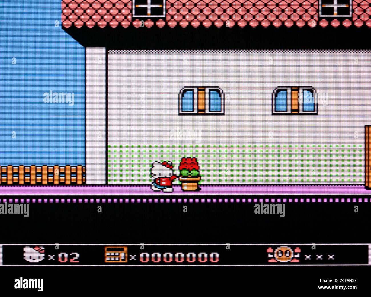 Ciao Kitty Ohanabatake - Nintendo Entertainment System - NES Videogame - solo per uso editoriale Foto Stock