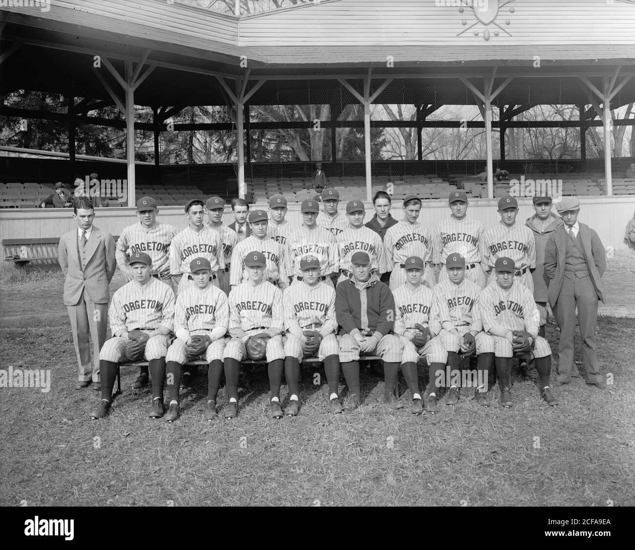 Georgetown squadra di baseball Foto Stock