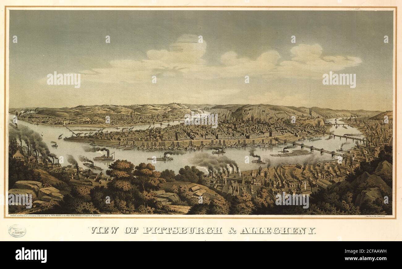 Mappa di allegheny immagini e fotografie stock ad alta risoluzione Alamy