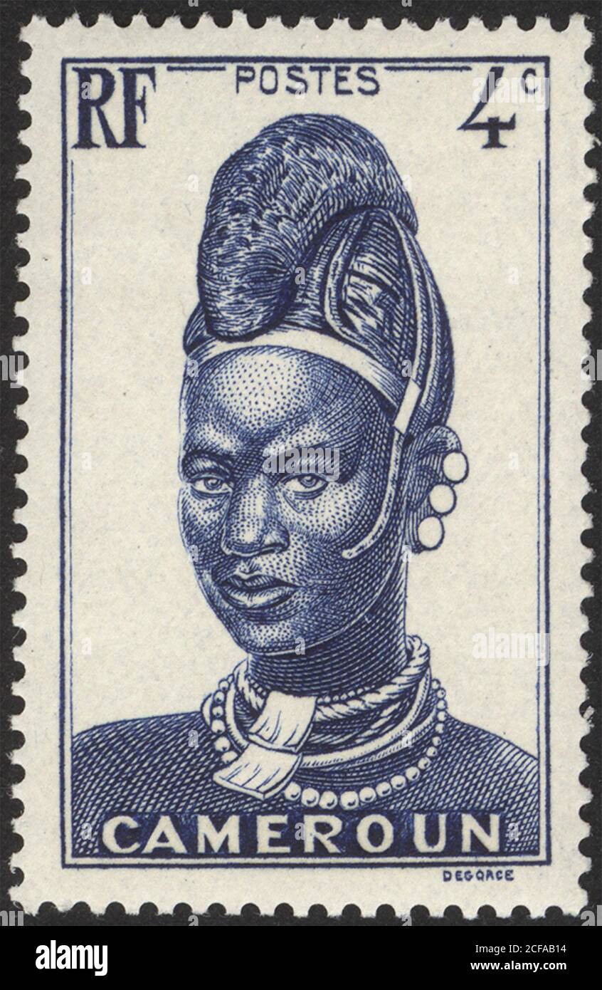 Francobolli del Camerun. Timbro stampato nel Camerun. Timbro stampato da  Cameroun Foto stock - Alamy