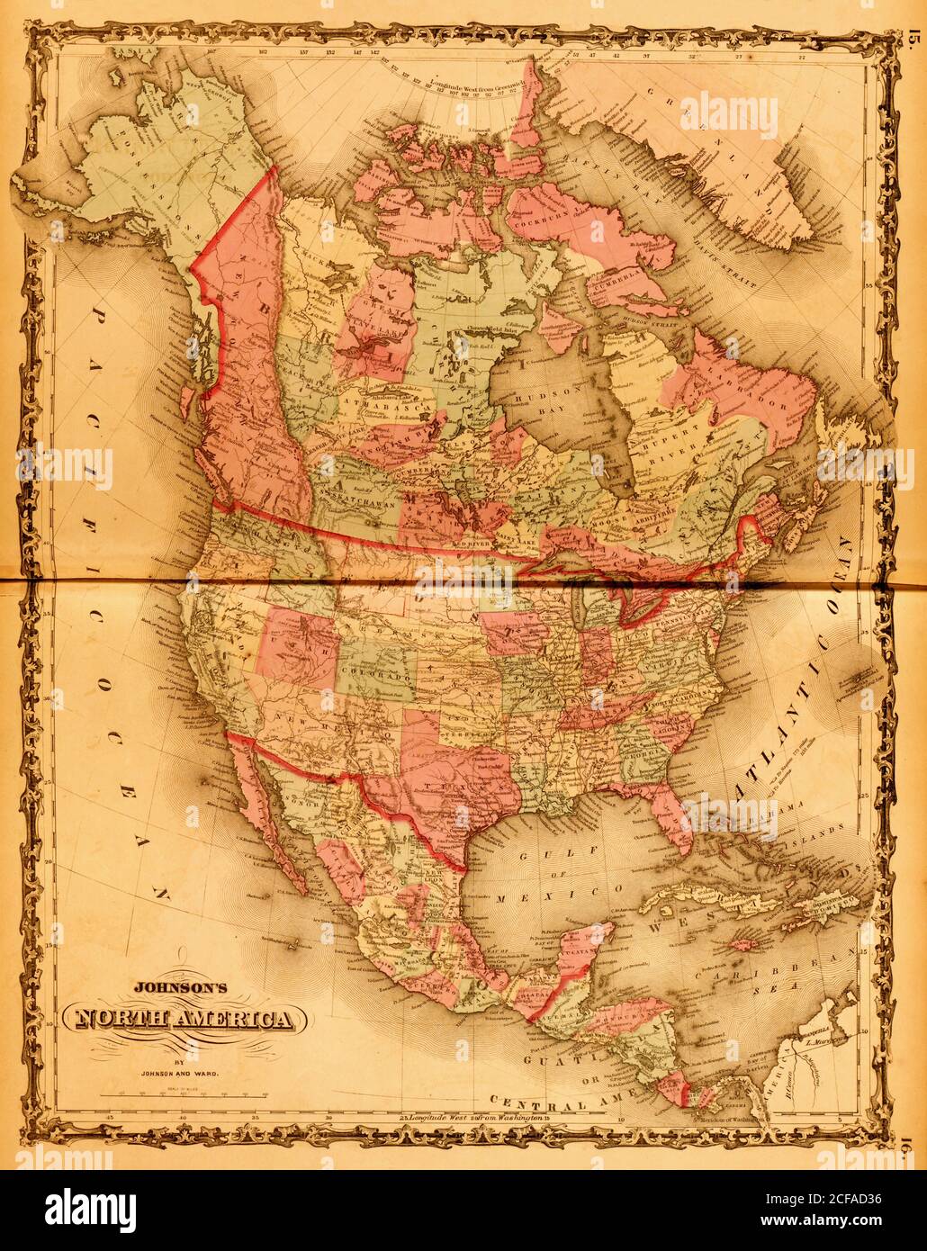 Nord America - 1862 Foto Stock