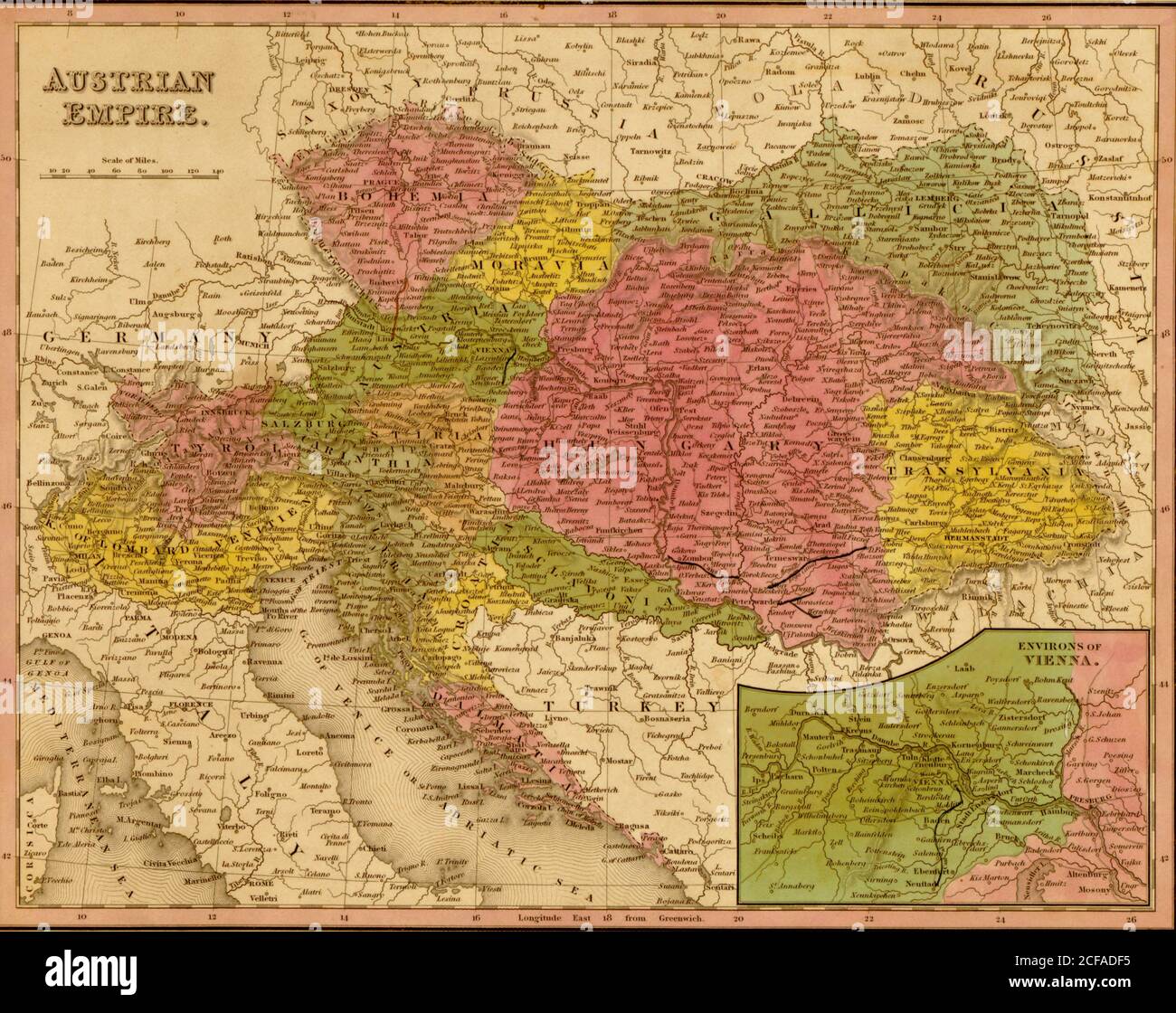 Impero Austriaco - 1844 Foto Stock
