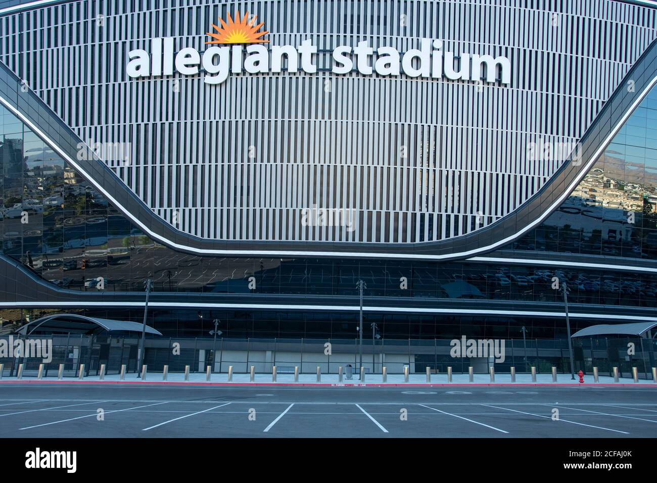 Las Vegas NV, Stati Uniti. 04 settembre 2020. L'Allegiant Stadium sarà il primo locale sportivo americano senza contanti ad aprire a Las Vegas, Nevada, il 04 settembre 2020. Credit: Damairs carter/Media Punch/Alamy Live News Foto Stock
