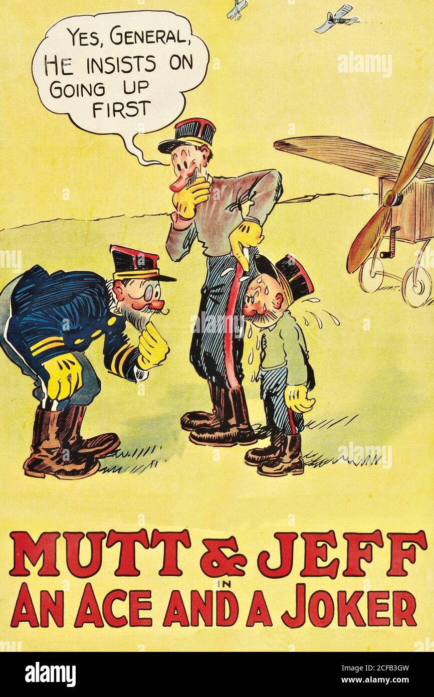 Mutt & Jeff - un asso e uno scherzo Foto Stock
