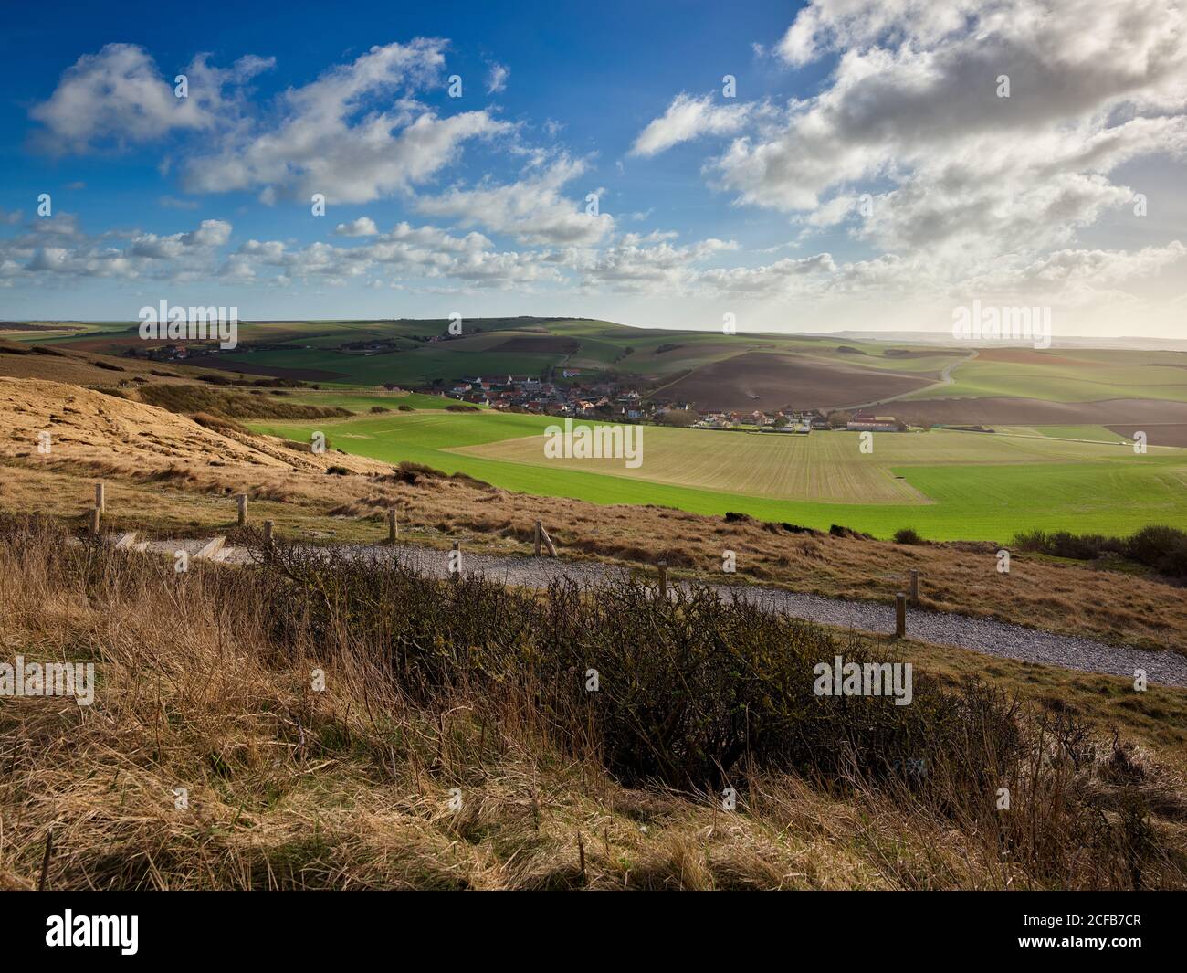 Escalles, Communauté d'agglomération du Calaisis, Pas-de-Calais, Hauts-de-France, Calais, Francia, Francia, Skale, Nord-Pas-de-Calais, Foto Stock