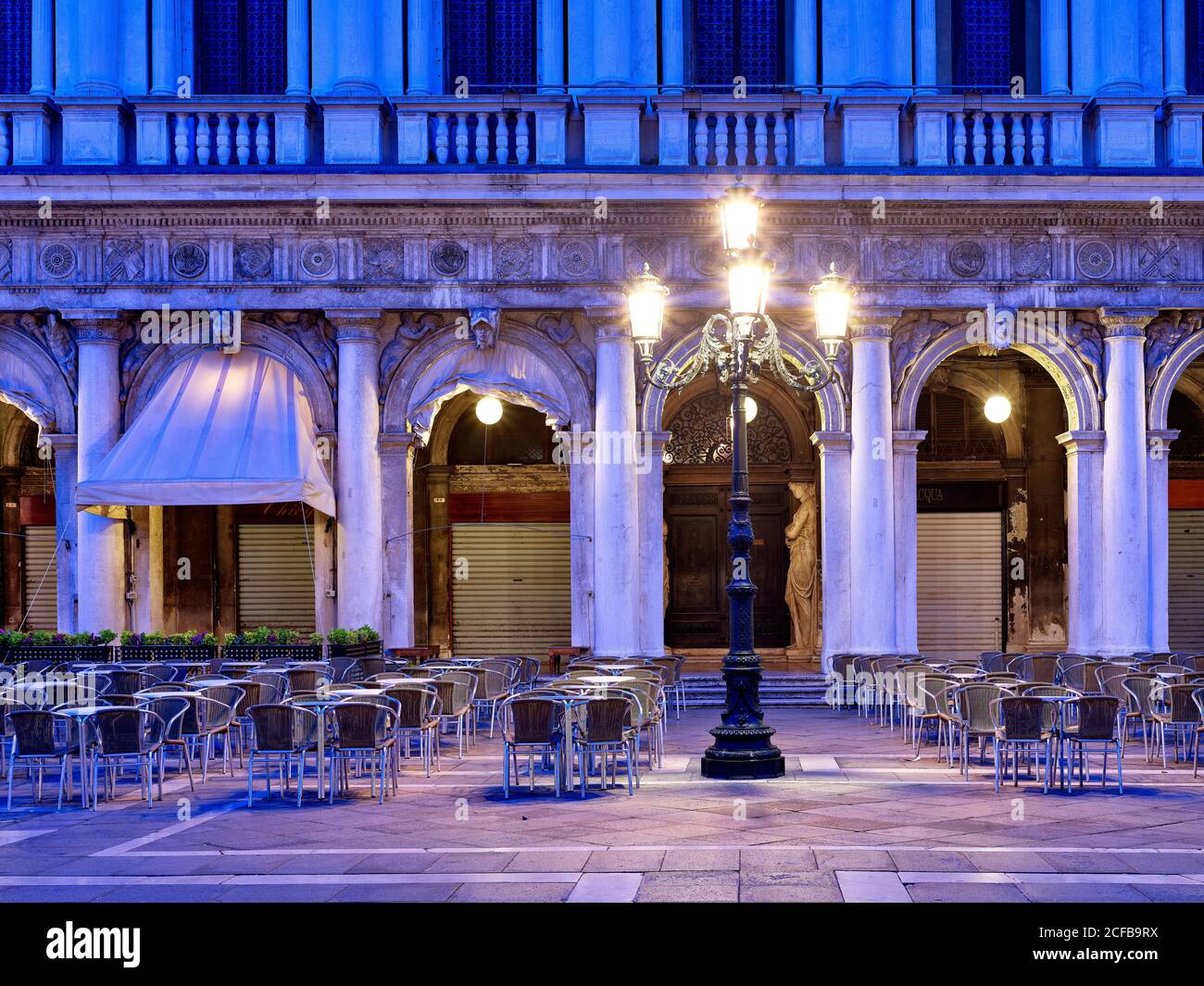 Piazza San Marco (Piazza San Marco), Biblioteca Nazionale Marciana, Venezia (Venezia, Venesia), Veneto, Italia, Città Metropolitana Venezia, Foto Stock