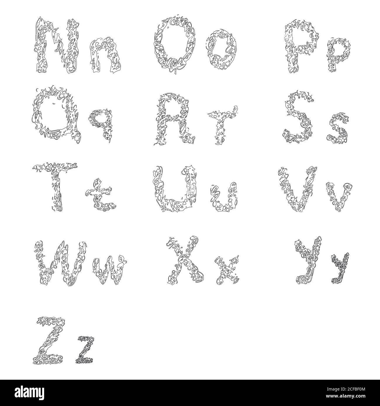 Lettere tipografiche vettoriali per stampe e decorazioni par Illustrazione Vettoriale