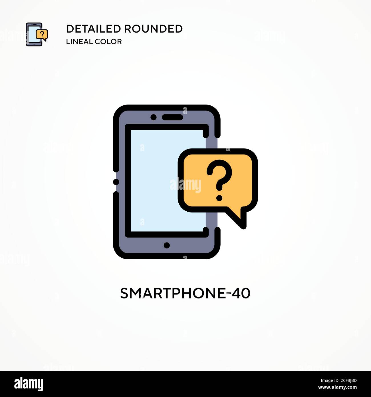 Icona vettore smartphone-40. Concetti moderni di illustrazione vettoriale. Facile da modificare e personalizzare. Illustrazione Vettoriale