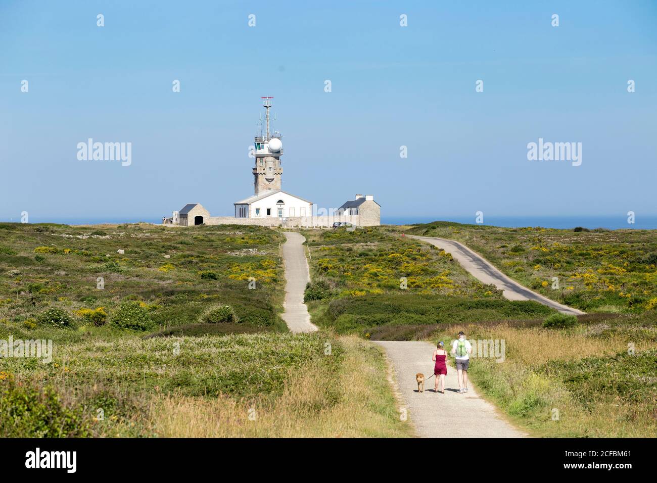 Faro, Cap Pointe du Raz Francia, Francia Foto Stock