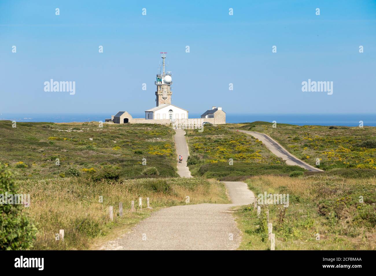 Faro, Cap Pointe du Raz Francia, Francia Foto Stock