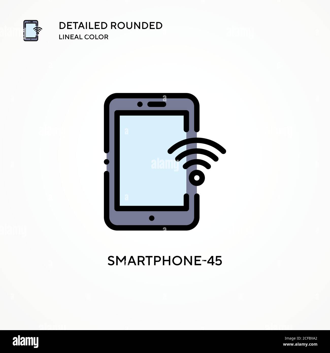 Icona vettore smartphone-45. Concetti moderni di illustrazione vettoriale. Facile da modificare e personalizzare. Illustrazione Vettoriale