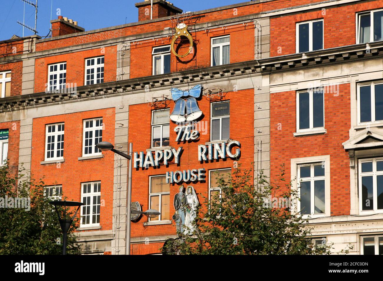 La Happy Ring House a Dublino, Irlanda Foto Stock