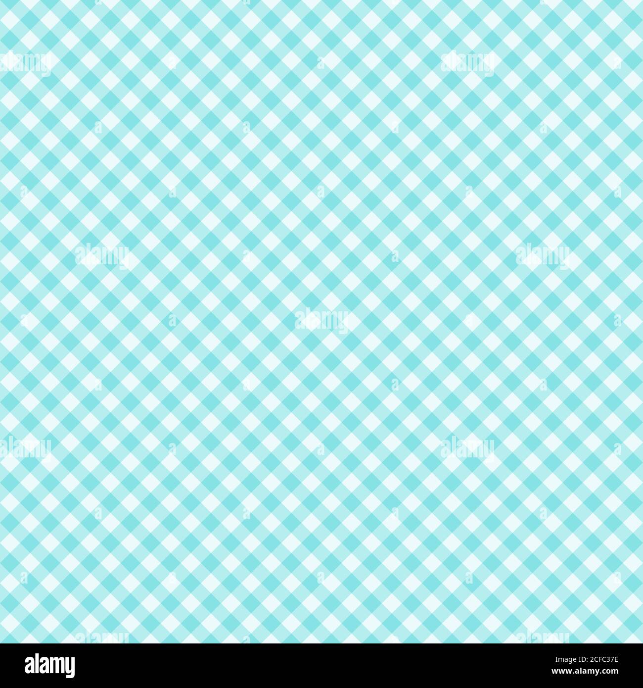 Tradizionale motivo di Gingham in colore blu chiaro. Modello vettoriale a scacchi senza giunture. Sfondo geometrico astratto. Illustrazione Vettoriale