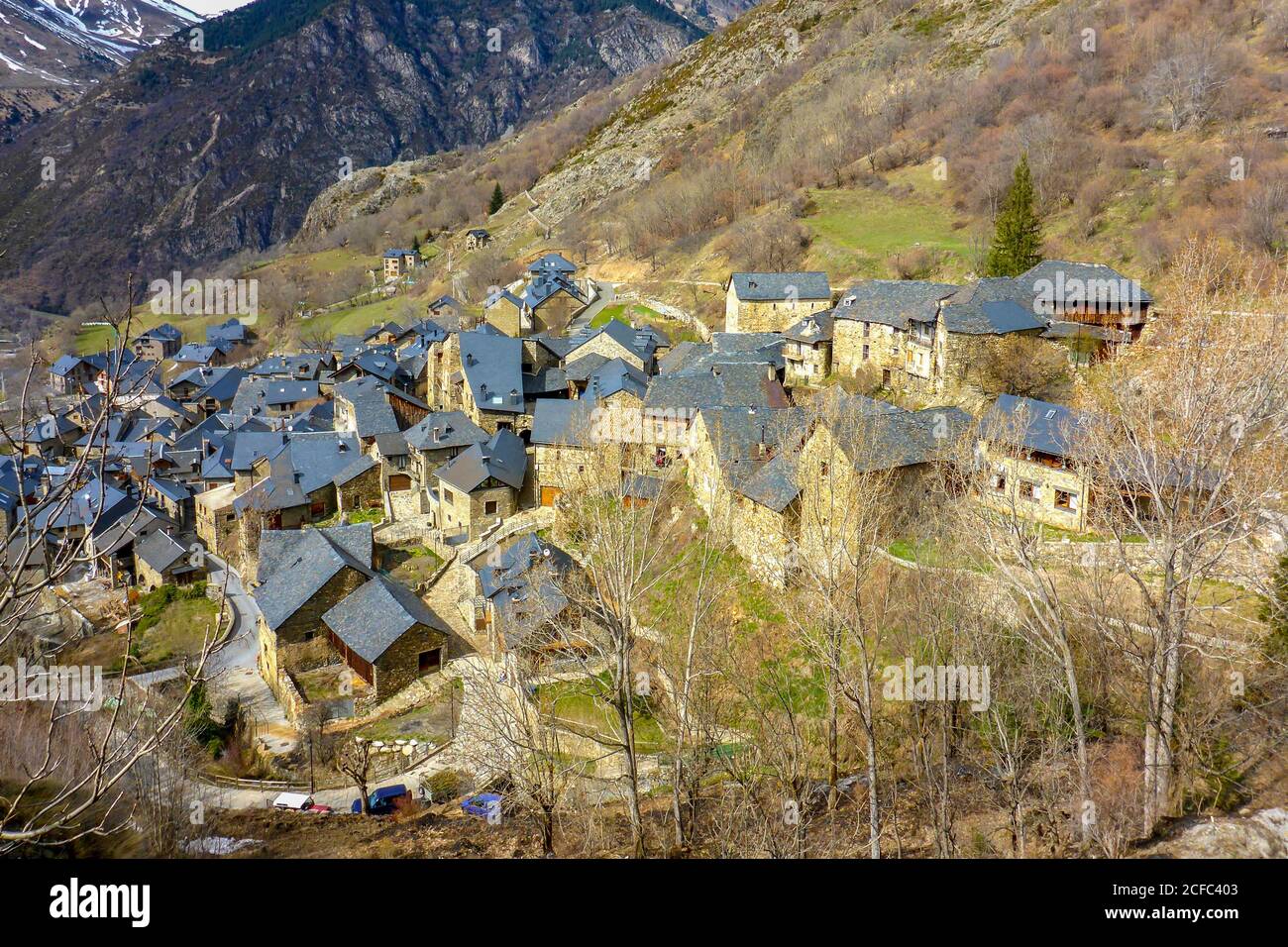 Spagna, Catalogna, Pirinei, Pirineos, Vall de Boí, Valle de Bohí spagnola, tour sciistico Boí-Taüll Foto Stock