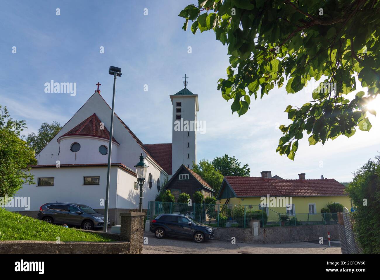 Gablitz, chiesa di Gablitz a Wienerwald, Bosco di Vienna, Niederösterreich / bassa Austria, Austria Foto Stock