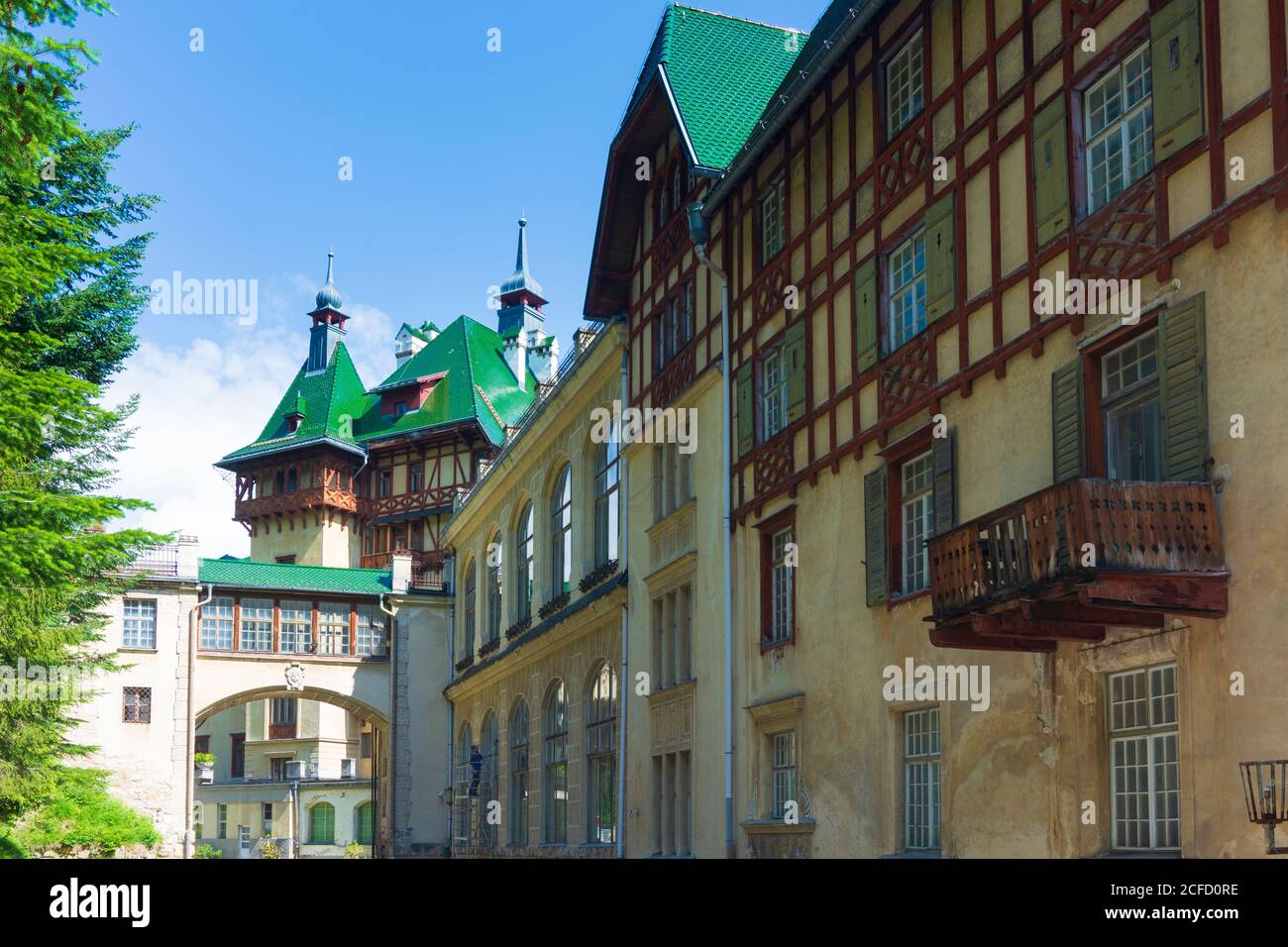Semmering, ex hotel Südbahnhotel nel Wiener Alpen (regione delle Alpi di Vienna), Niederösterreich / bassa Austria, Austria Foto Stock