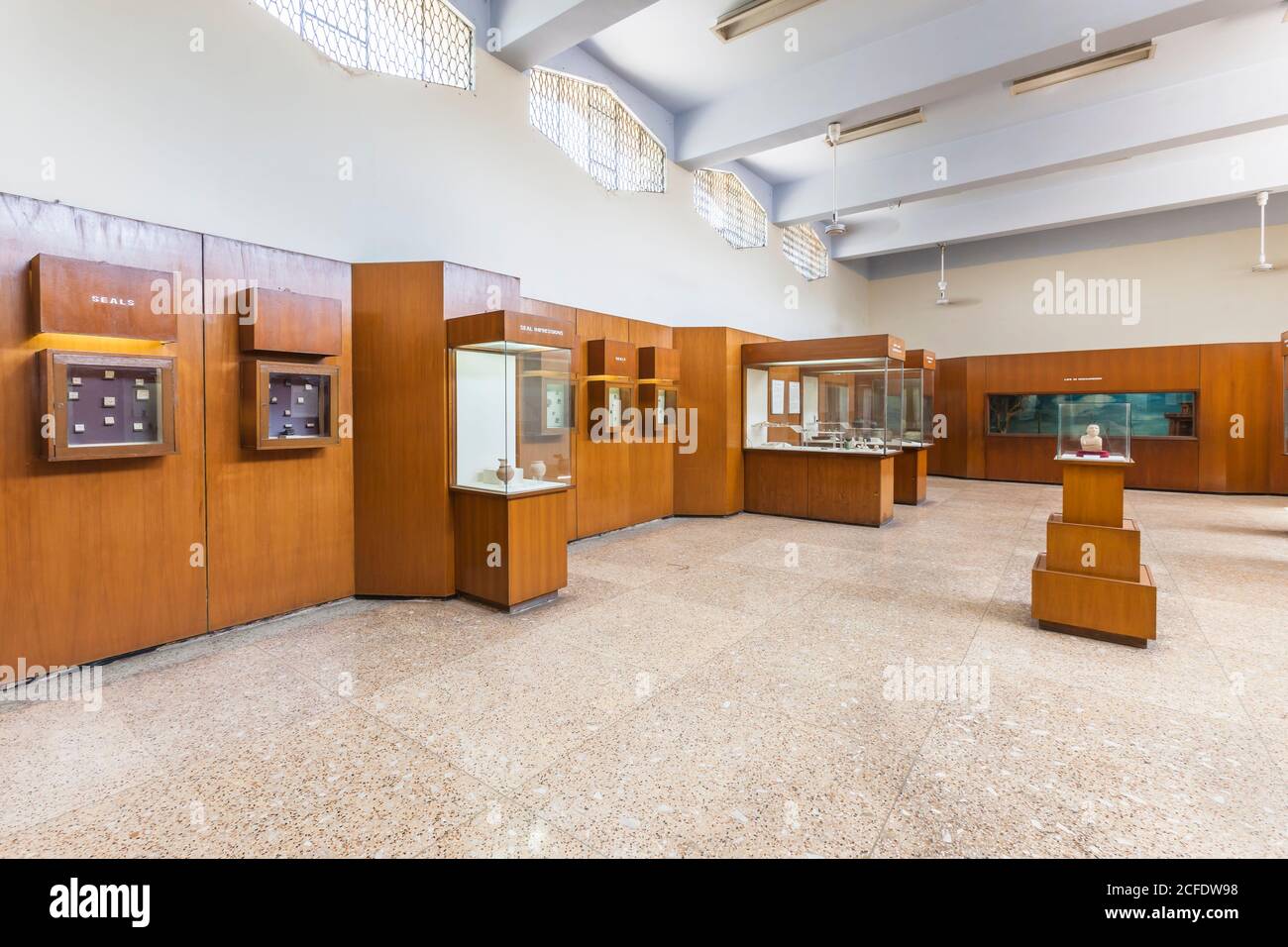 Galleria principale della civiltà della valle dell'Indo, Museo Nazionale del Pakistan, Karachi, Sindh, Pakistan, Asia del Sud, Asia Foto Stock