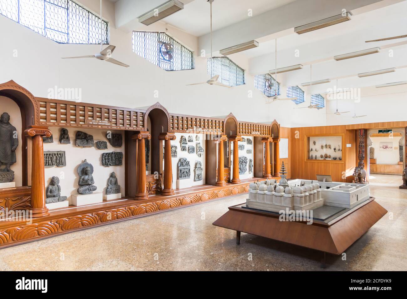 Galleria di Gandhara, antiche collezioni buddiste, Museo Nazionale del Pakistan, Karachi, Sindh, Pakistan, Asia meridionale, Asia Foto Stock