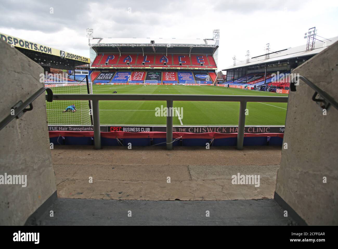 Una vista generale del terreno prima della partita pre-stagione amichevole a Selhurst Park, Londra. Foto Stock