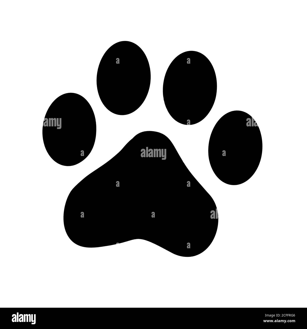 Paw stampa PET Foto Stock