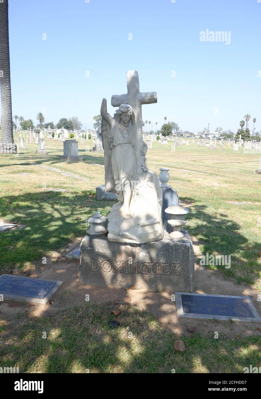 Los Angeles, California, USA 4 settembre 2020 UNA visione generale dell'atmosfera della tomba di Beatrice Dominguez al Calvario Cemetery il 4 settembre 2020 a Los Angeles, California, USA. Foto di Barry King/Alamy Stock foto Foto Stock