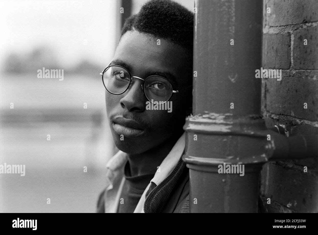 Martin Edwards allievo alla Queens Park Community School di Londra NW6. 19 dicembre 1991. Foto: Neil Turner Foto Stock